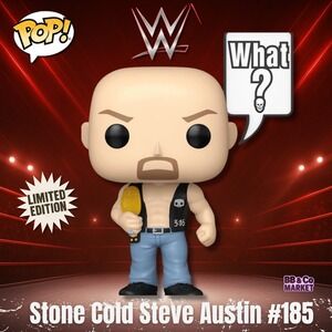 WWE Stone Cold Steve Austin (What?) Pop! Limited Edition 9,500 #185